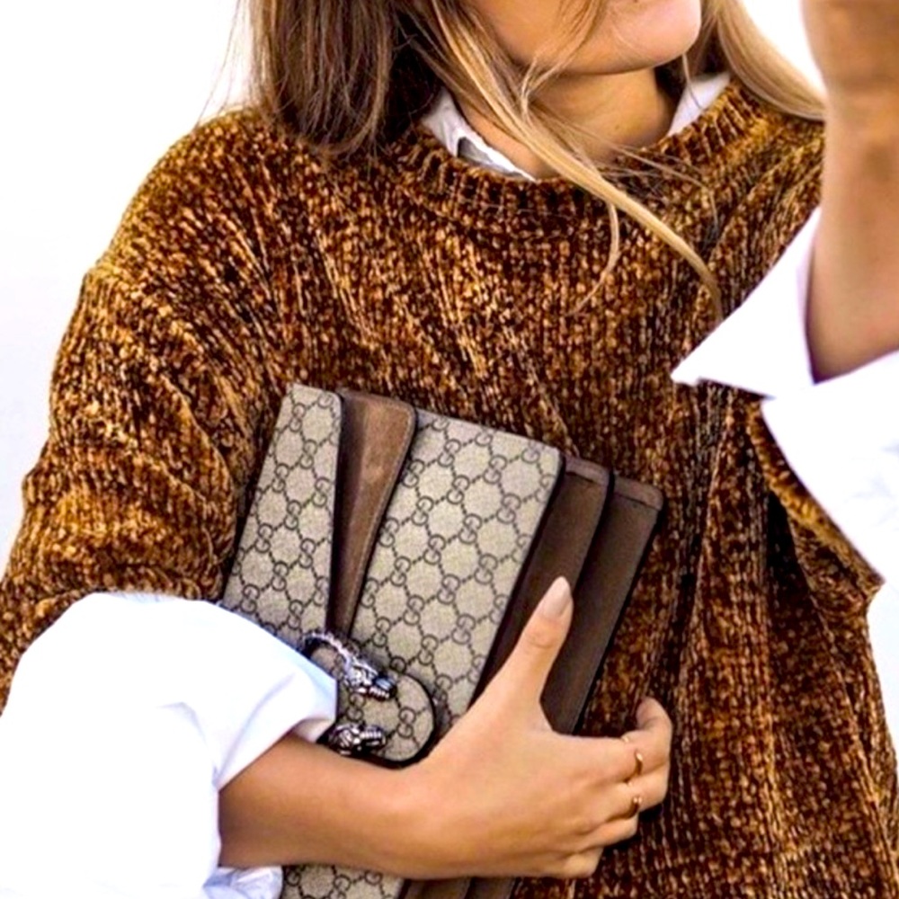 Zara Chenille V-neck Sweater